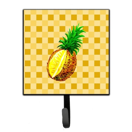 Jensendistributionservices Whole Pineapple Cut on Basketweave Leash or Key Holder MI1709632